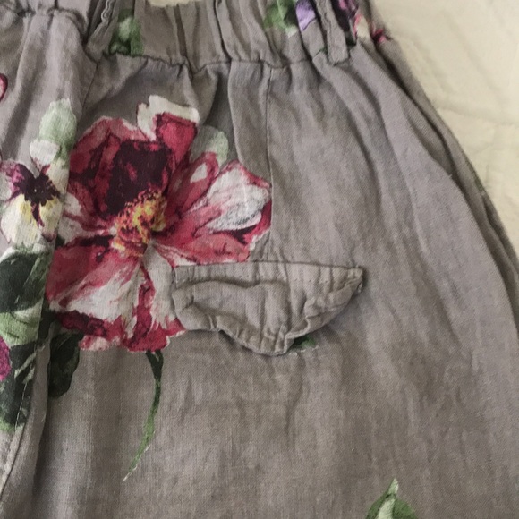 Linen floral pant - Picture 5 of 7